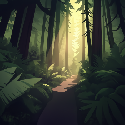 Serene Forest Path