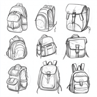 Backpack Design Sketches