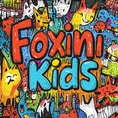 Vibrant Foxini Kids Typography