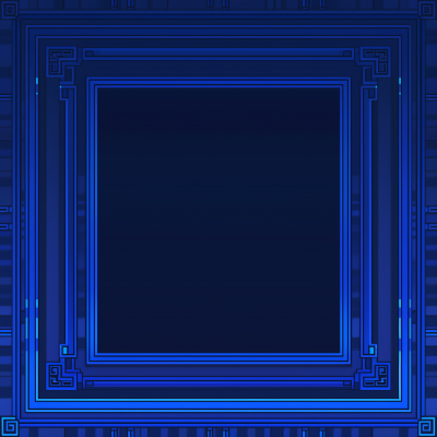 8 Bit Blue Frame