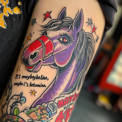 Oldschool Horse Tattoo