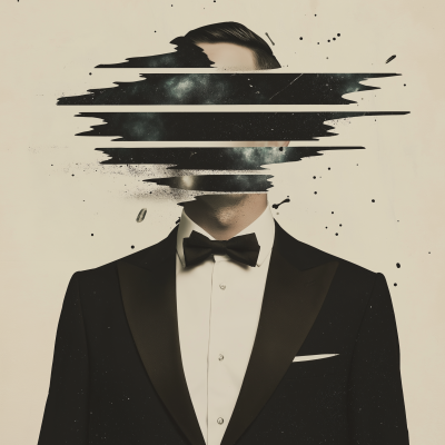 Surreal Minimalist Tuxedo