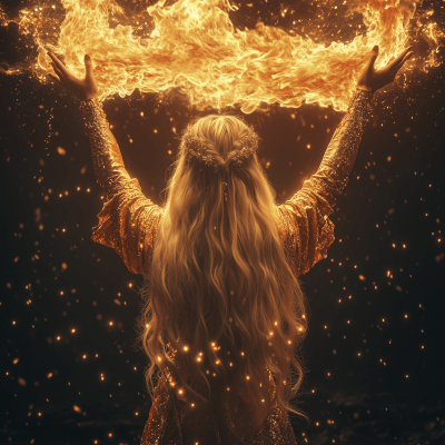 Mystical Fire Goddess