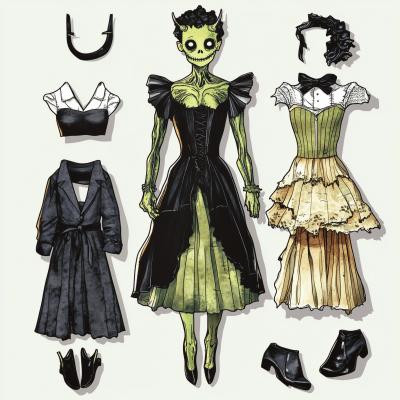 Frankenhooker Paper Doll