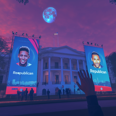 Virtual Reality Political Scene