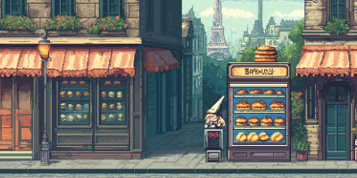 Whimsical Bakery Scene