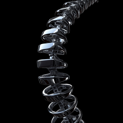 Chrome Spring Human Spine