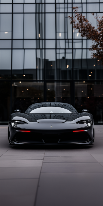 Ferrari SF90 in Modern Garage