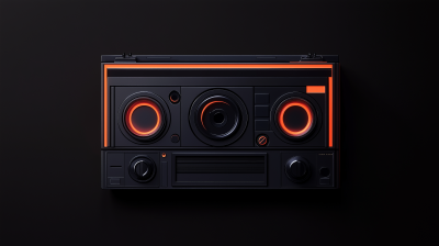 Vintage Cassette Player Illustration