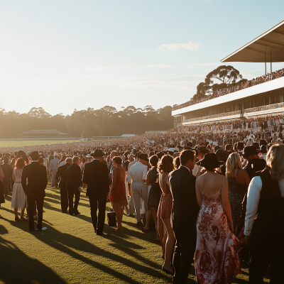 Members Section Crowd on Race Day