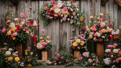 Rustic Flower Backdrop