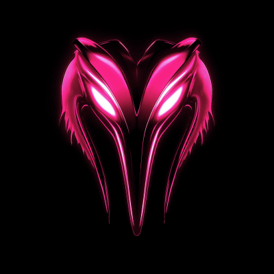 Flamingo Man Superhero Logo