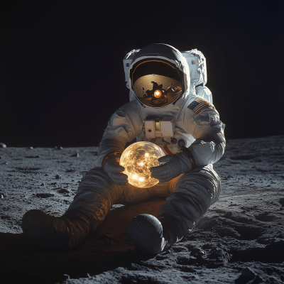 Astronaut on the Moon