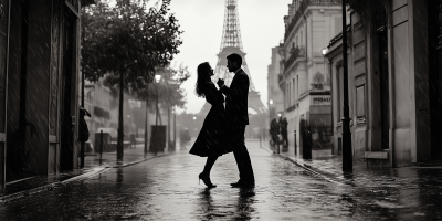 Couple Dancing in Paris