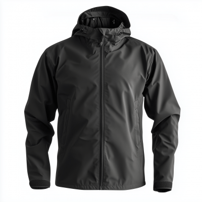 Lightweight Black Waterproof Jacket