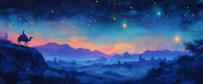 Dreamy Night Landscape