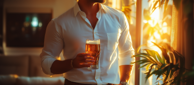 Handsome Boss with Beer