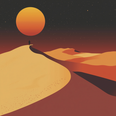 Desert Dunes at Dusk