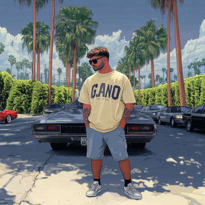 GTA 5 Cel Shaded Artwork