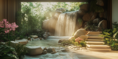 Cozy Zen Waterfall