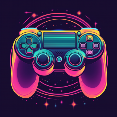 Colorful Video Game Soundtrack Logo