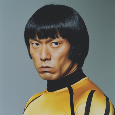 Japanese Martial Artist in Yellow Jersey