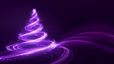 Lavender Christmas Tree Concept