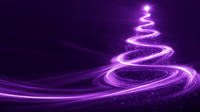 Lavender Christmas Tree Concept