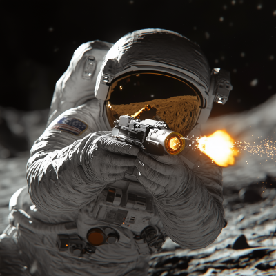 Astronaut on the Moon