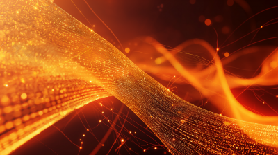 Swirling Orange Bits