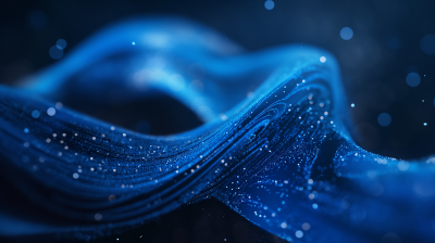 Blue Data Swirls