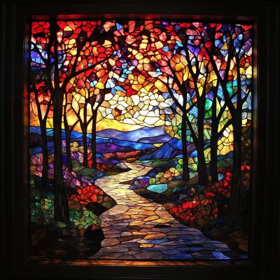 Stained Glass Landscape