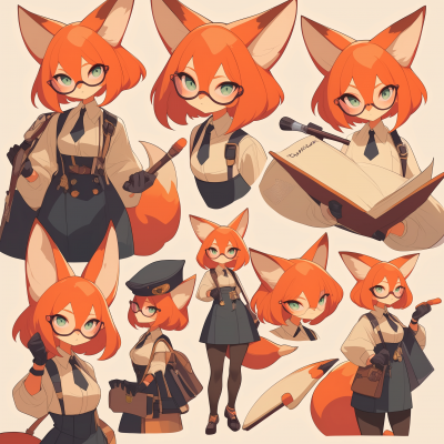 Artist Fox Girl Character Design