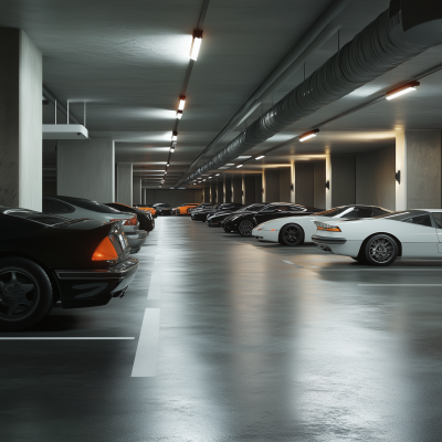 Indoor Condo Parking Garage
