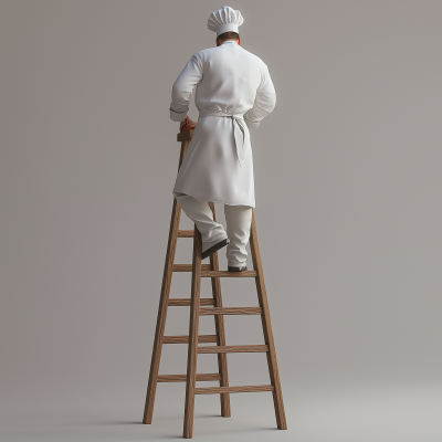 Chef on Ladder