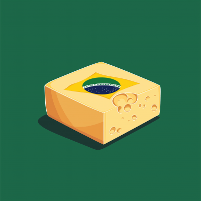 Cheddar Cheese and Brazilian Flag