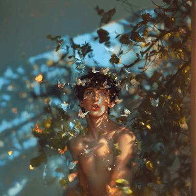 Troye Sivan in Pierre et Gilles Style