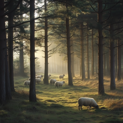 Morning in the Pine Forest