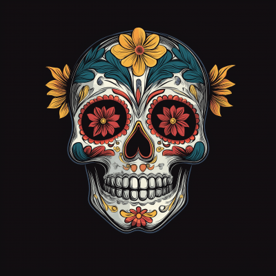 Colorful Sugar Skull