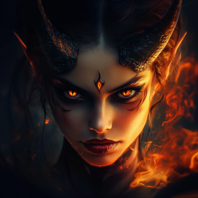 Evil Beautiful Devil Woman