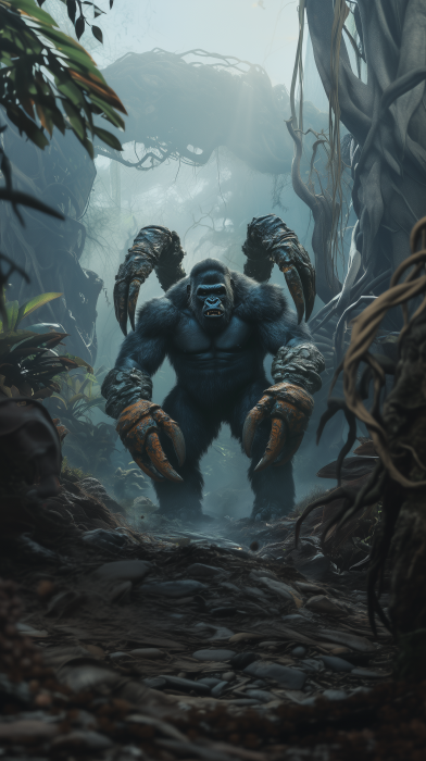 Gorilla with Crab Arms