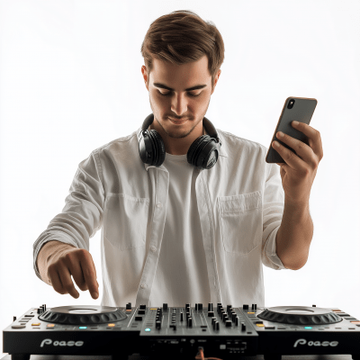 Young Man at DJ Deck