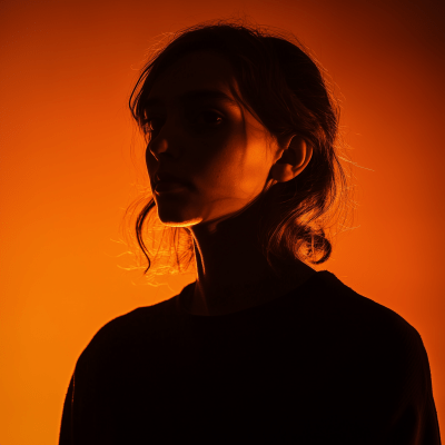 Backlit Portrait of a Teenager