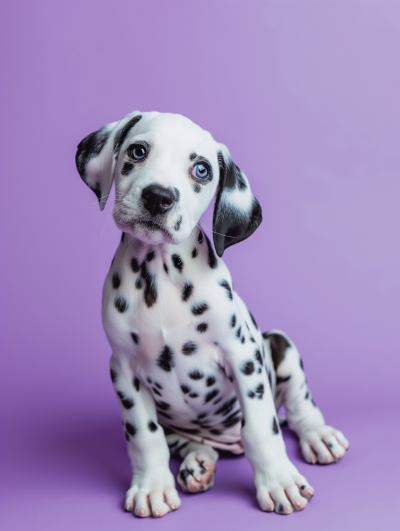 Playful Dalmatian Puppy