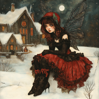 Gothic Christmas Fairy