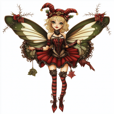 Steampunk Gothic Christmas Fairy