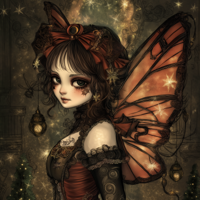 Steampunk Gothic Christmas Fairy