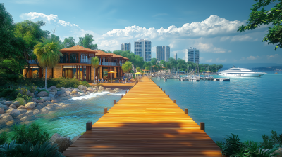 Serene Tropical Pier