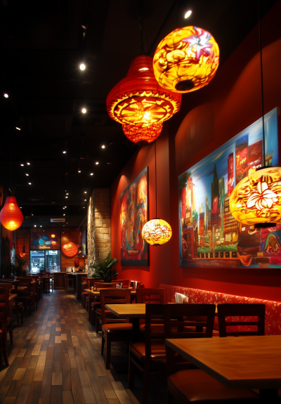 Modern Mexican Restaurant Interior