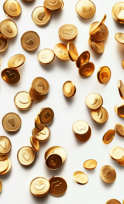 Falling Gold Coins